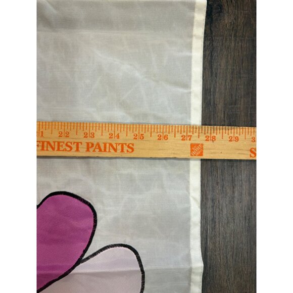 Vintage 1998 Heart Print Nylon Flag 28”x 40” Four Star Intl. Trading Co. - Picture 5 of 5